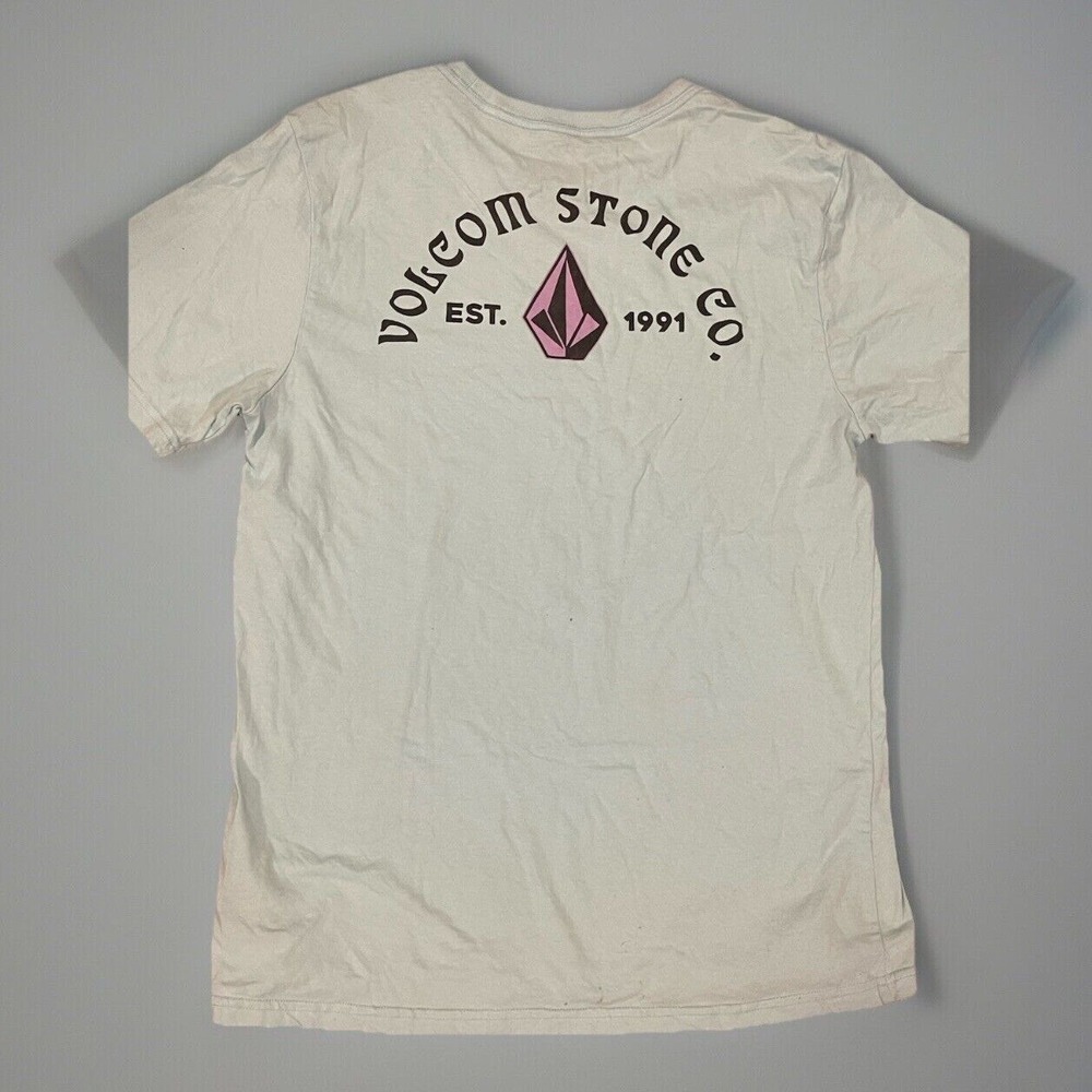 Y2K VTG Volcom Men's Blue Crew Neck Tshirt Medium
